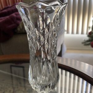 7.6” Tall Beautiful Glass Vase